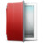 iPad White red cover Icon